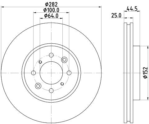 Hella Brake Disc for MG, OEM quality, OEM GBD90852 - View 2