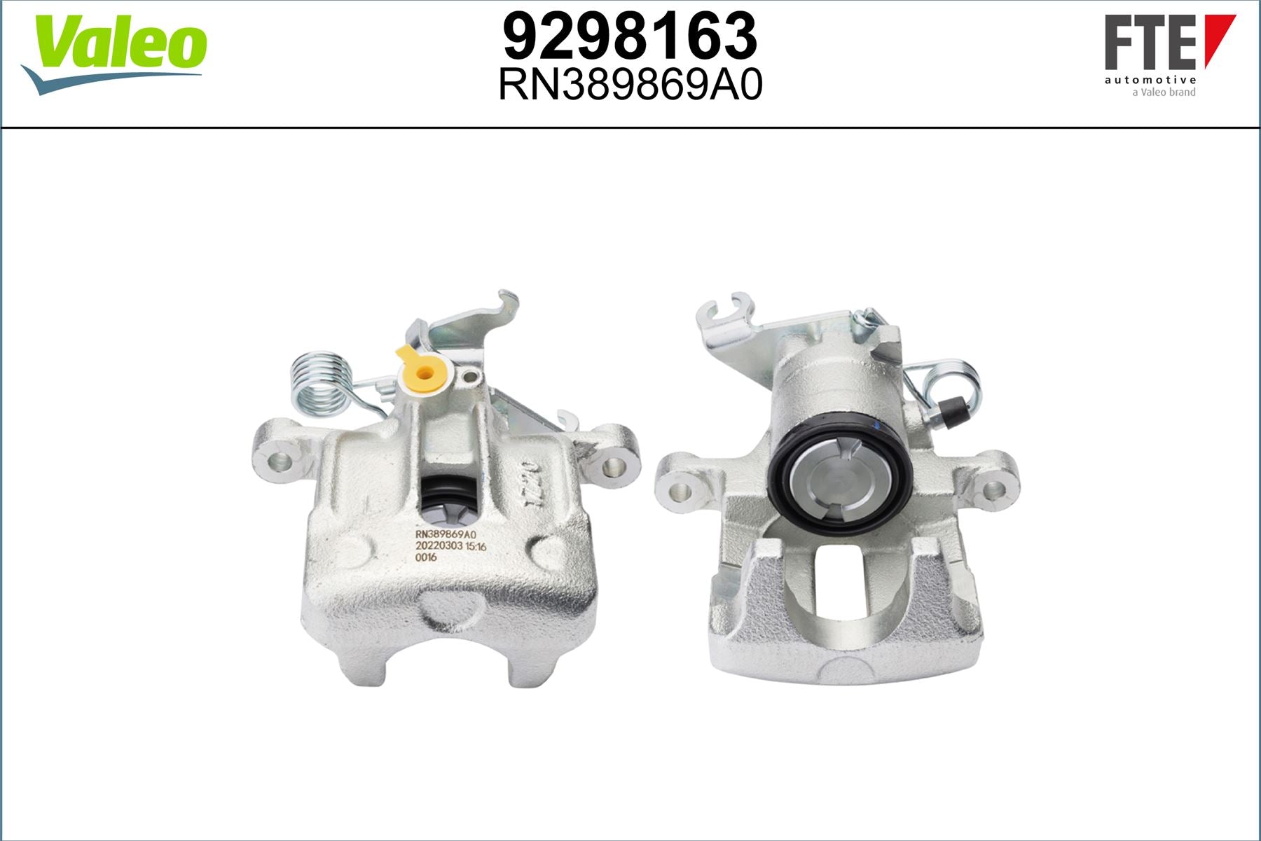 Valeo Left Brake Caliper Left for Volvo & Mitsubishi, OEM quality, OEM 8251698, MPN 9298163