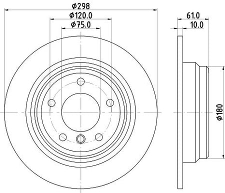 Hella Brake Disc for BMW, OEM quality, OEM 1163669 - View 4