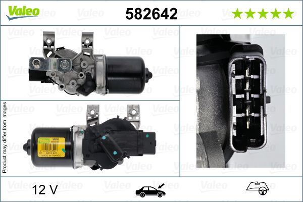 Valeo Front Wiper Motor for Renault, OEM quality, OEM 7701066450, MPN 582642
