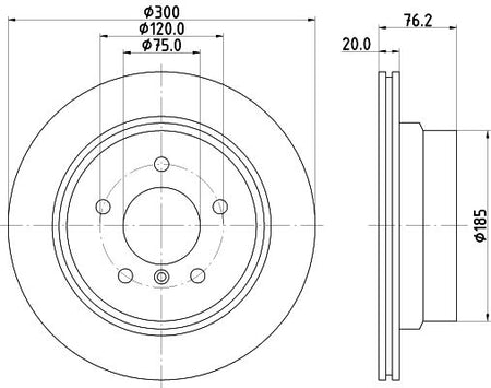 Hella Brake Disc for BMW, OEM quality, OEM 34216778049 - View 2