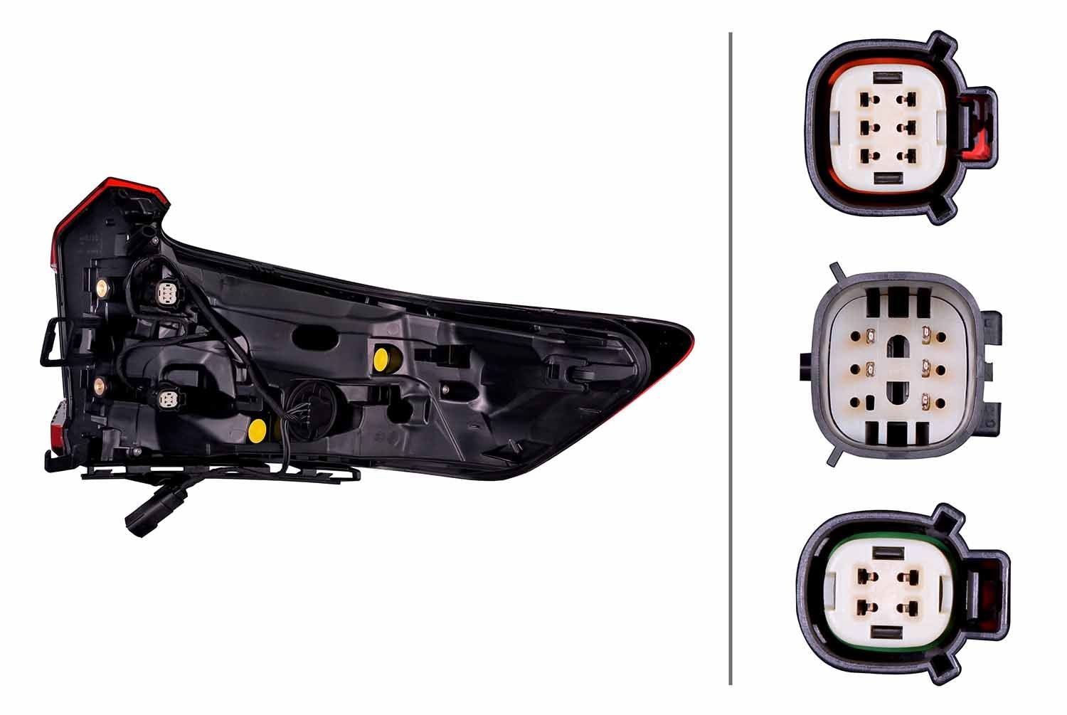 Volvo C40 Left Rear Light, Hella OEM, OEM 32133816 - View 3