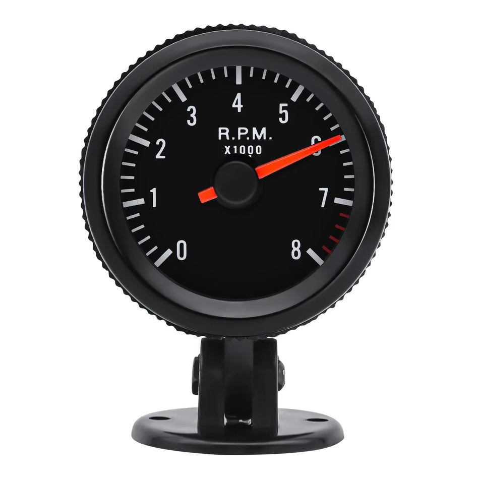 52mm Analogue Tachometer (RPM) Gauge 0-8000RPM - Universal Fit