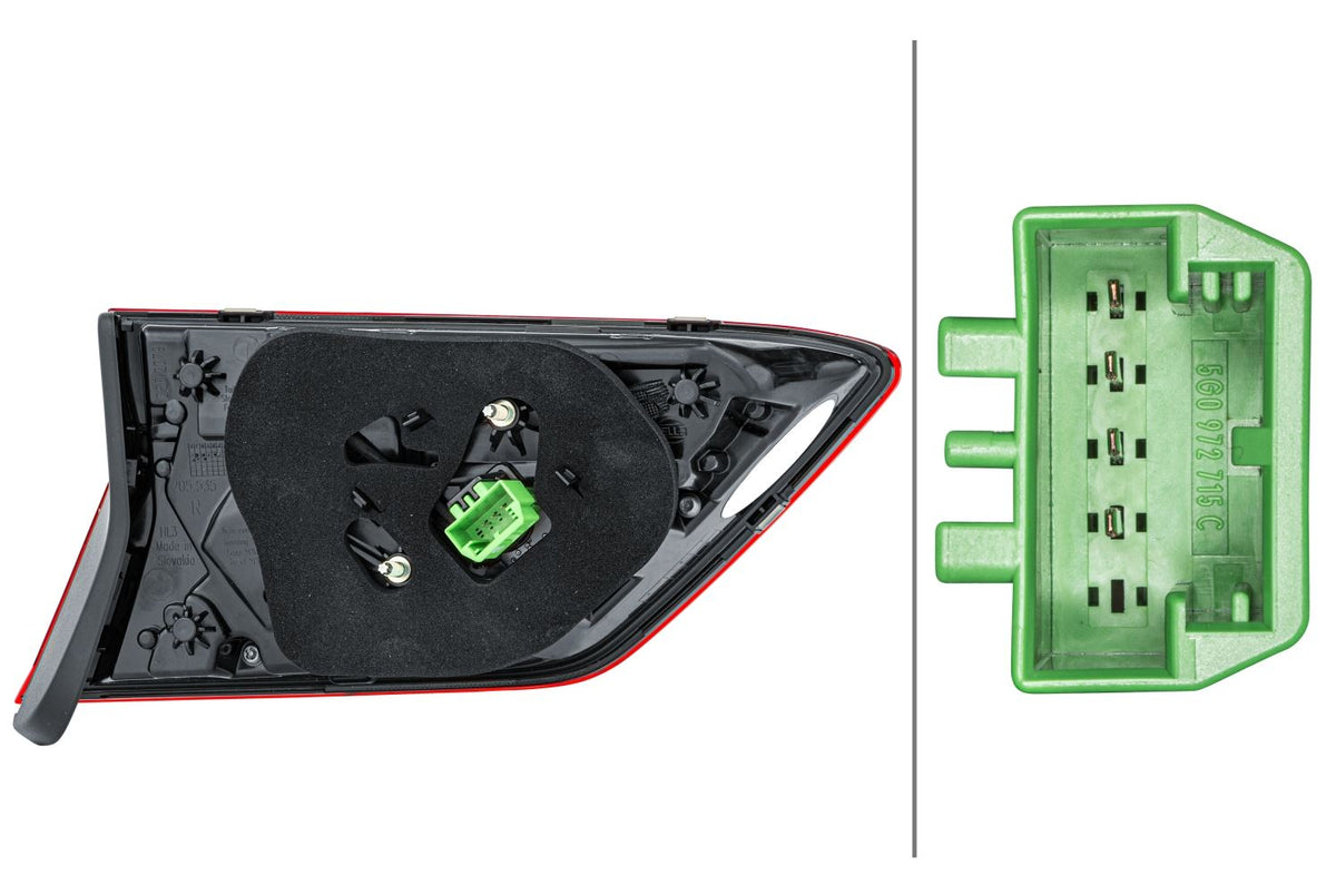 Hella LED Right Rear Light for Volkswagen, OEM quality, OEM 5NA 945 308 E - View 2