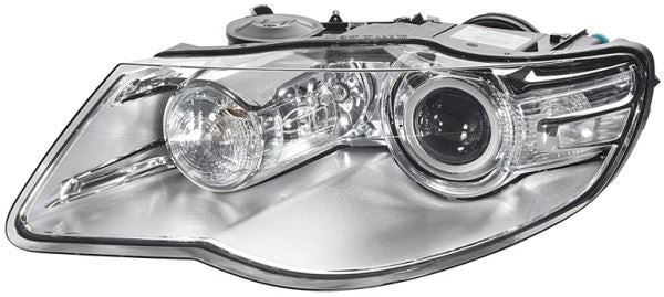 Volkswagen Touareg Left Headlight, Hella OEM, OEM 7L6 941 039 E, MPN 1ZS 009 452-171
