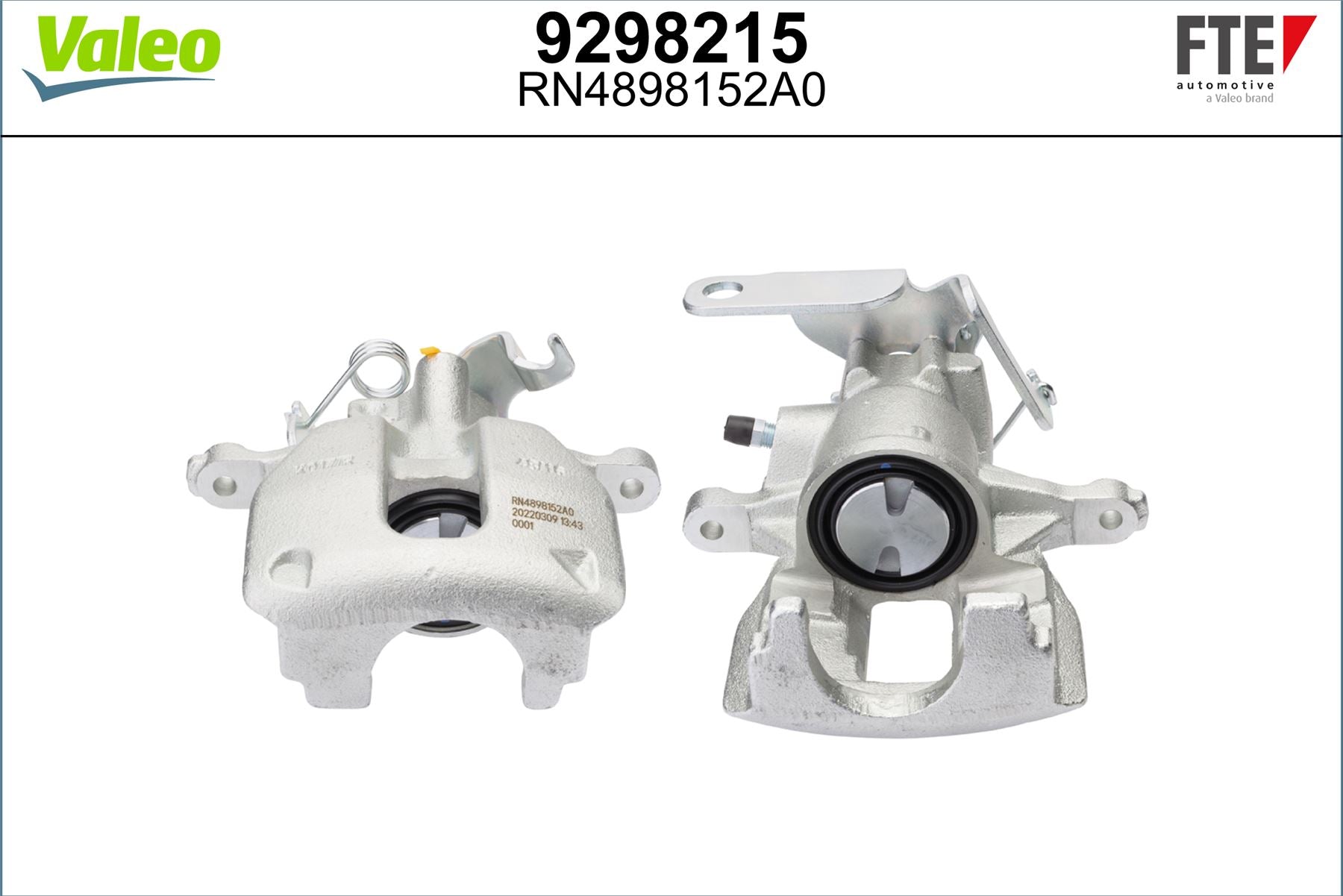 Valeo Right Brake Caliper Right for Ford, OEM quality, OEM 6C112552AB, MPN 9298215