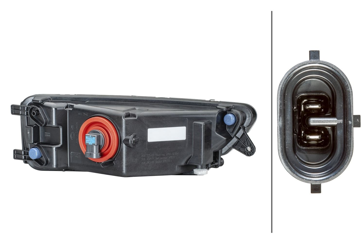 Volkswagen Amarok Left Front Fog Light, Hella OEM, OEM 2H6 941 699 B - View 3