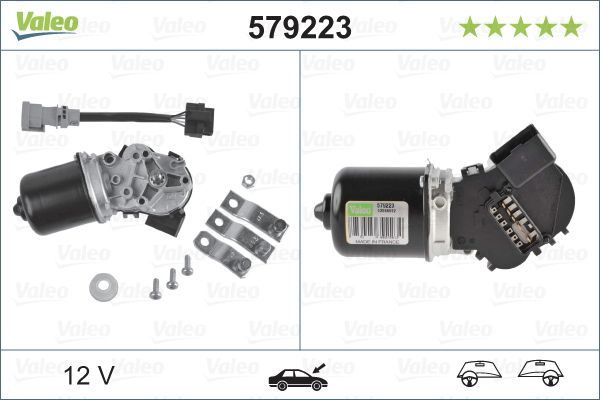 Renault Megane Front Wiper Motor, Valeo OEM, OEM 7701206549, MPN 579223