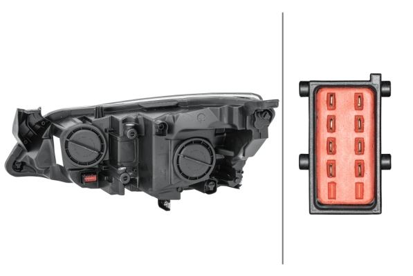 Hella Right Headlight – Vauxhall | OEM 12 16 692, MPN 1EG 010 011-361 - View 2