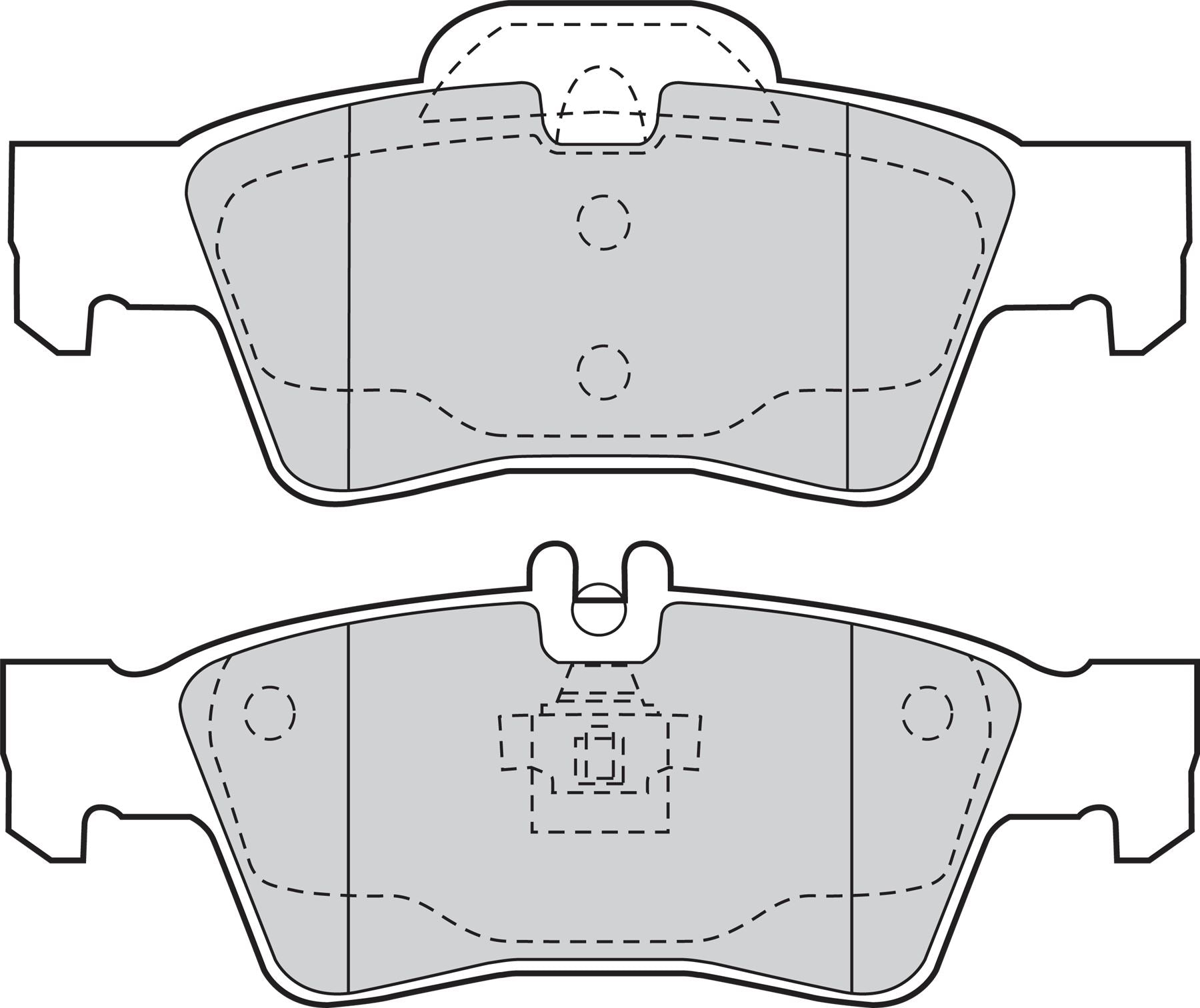 Valeo Rear Brake Pad Set for Mercedes-Benz, OEM quality, OEM 0004230230, MPN 302039