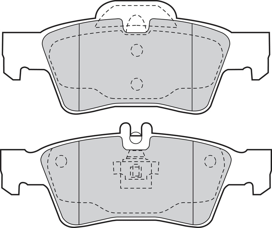 Valeo Rear Brake Pad Set for Mercedes-Benz, OEM quality, OEM 0004230230, MPN 302039