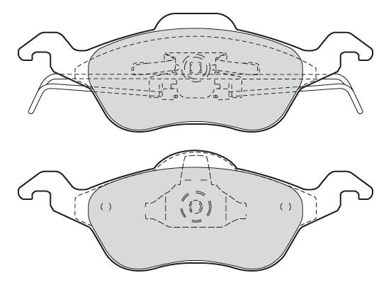 Valeo Front Brake Pad Set for Ford & Ford Australia, OEM quality, OEM 98AB-2K021-AD, MPN 301317