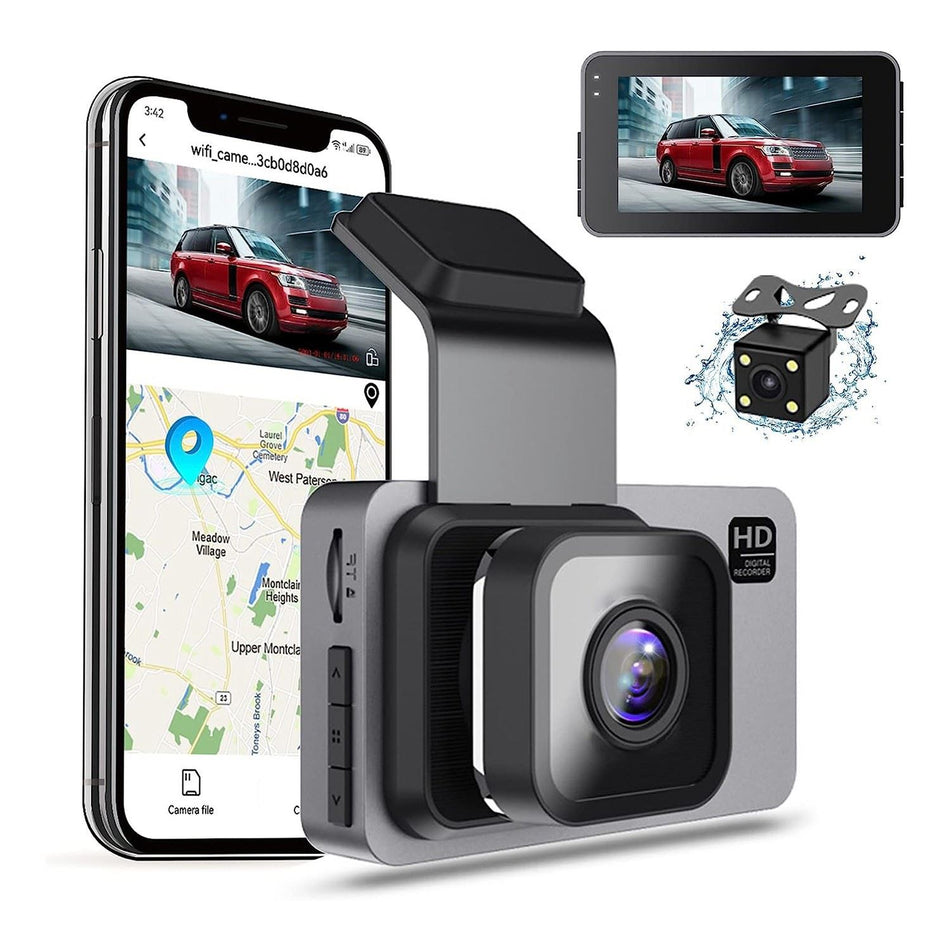 Front and Rear WiFi Dash Cam | Eurowagens