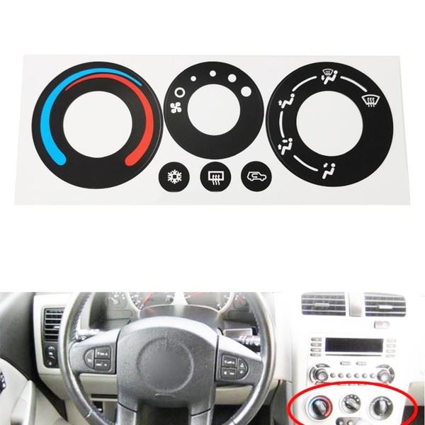 Air Conditioning Control Panel Repair Decal - for Pontiac | Eurowagens - View 7