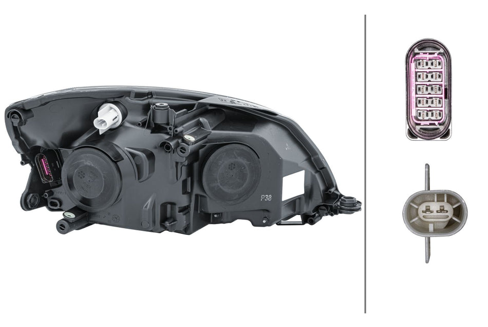 Hella Left Headlight – Skoda | OEM 5J1 941 017 E, MPN 1ZL 010 417-411