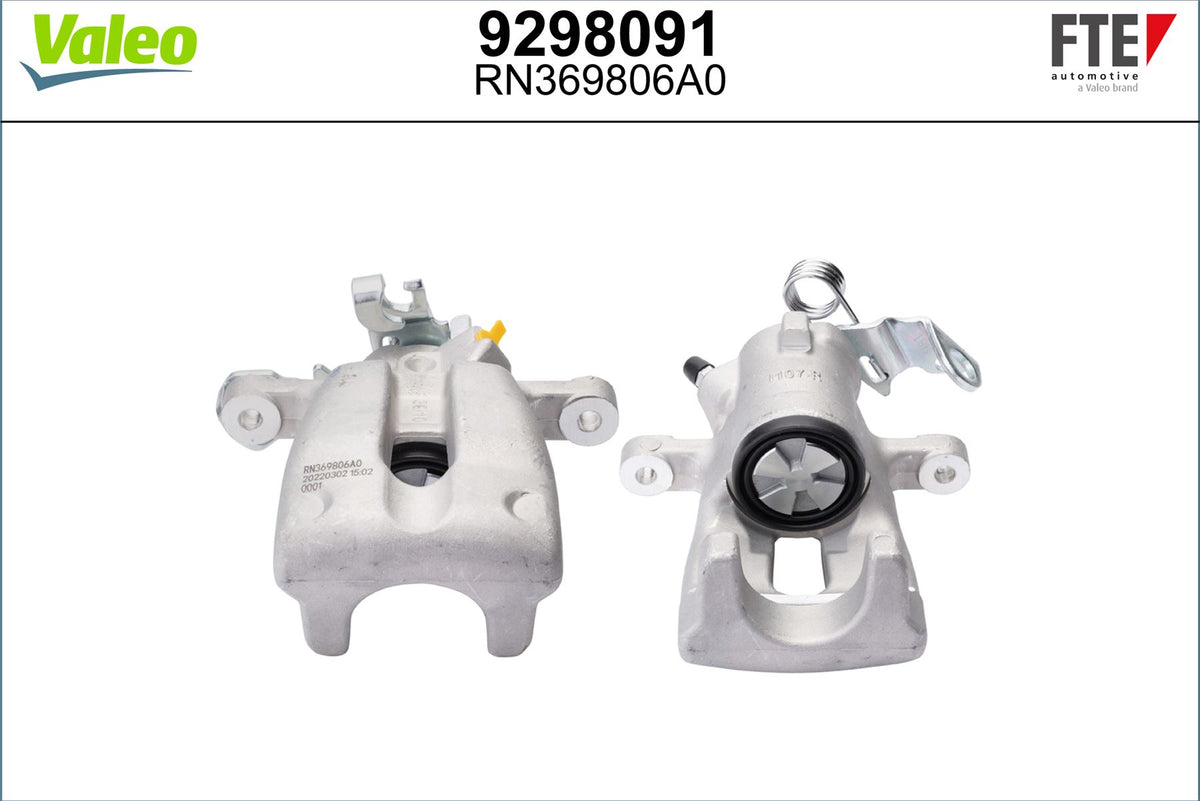 Valeo Right Brake Caliper Right for Vauxhall, OEM quality, OEM 542476, MPN 9298091