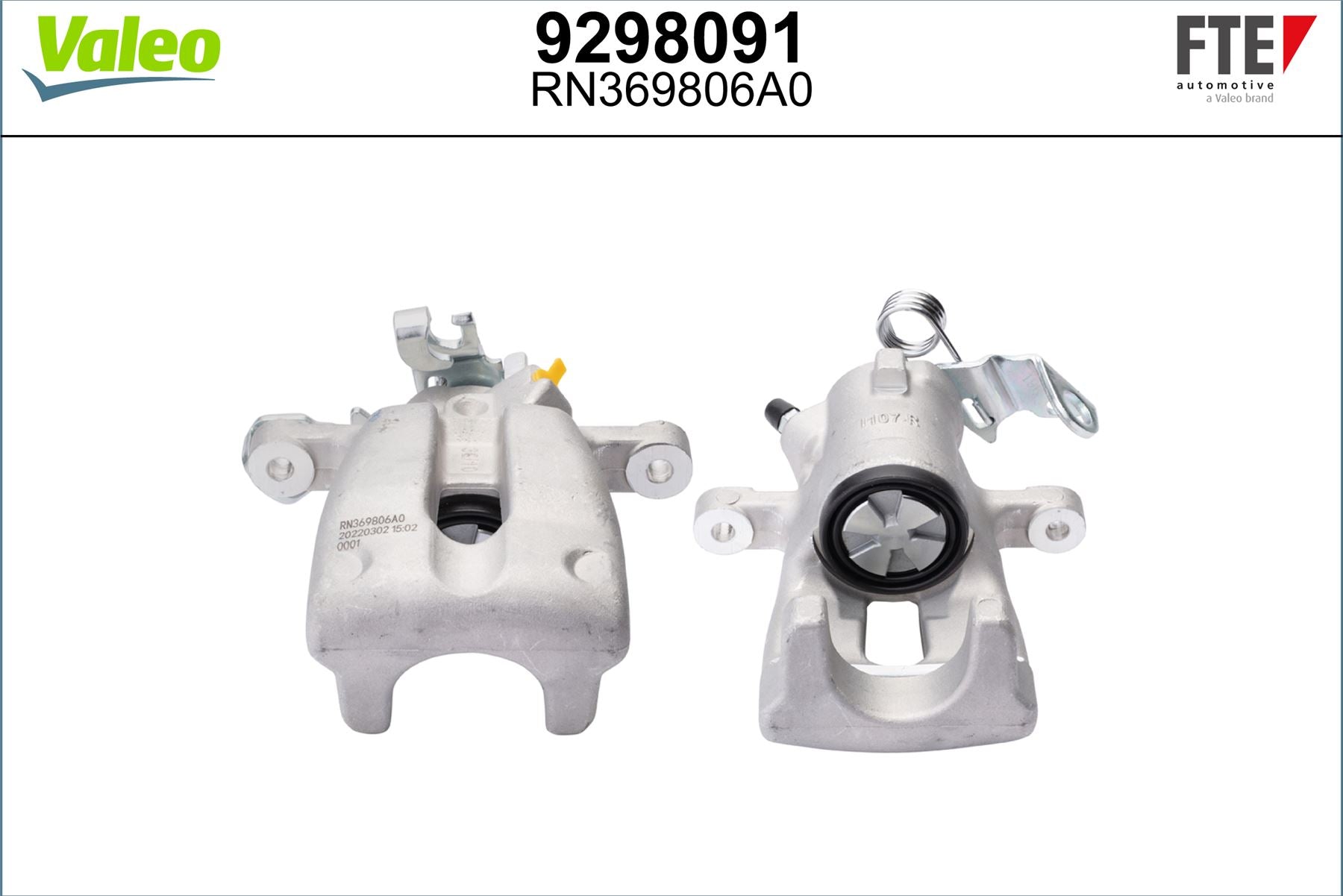 Valeo Right Brake Caliper Right for Vauxhall, OEM quality, OEM 542476, MPN 9298091
