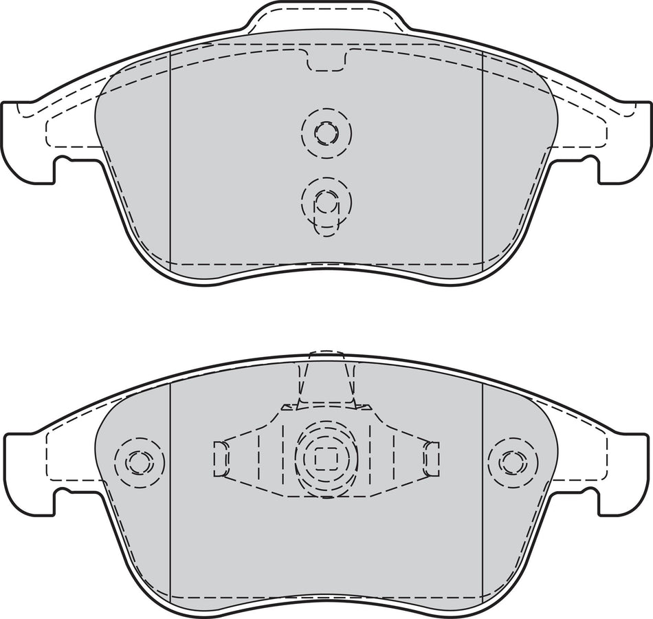 Valeo Front Brake Pad Set for Renault, OEM quality, OEM 410600011R, MPN 302128