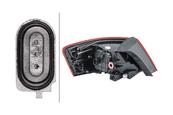 Hella Right Rear Light for Audi, OEM quality, OEM 8V3945070 - View 4