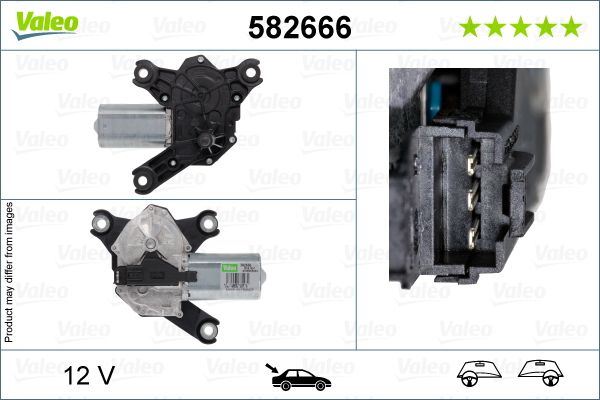 Vauxhall Insignia Rear Wiper Motor, Valeo OEM, OEM 1273424, MPN 582666