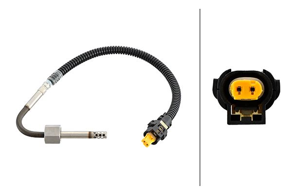Hella Exhaust Gas Temperature Sensor for Mercedes-Benz, OEM quality, OEM 0009056904, MPN 6PT 358 181-681