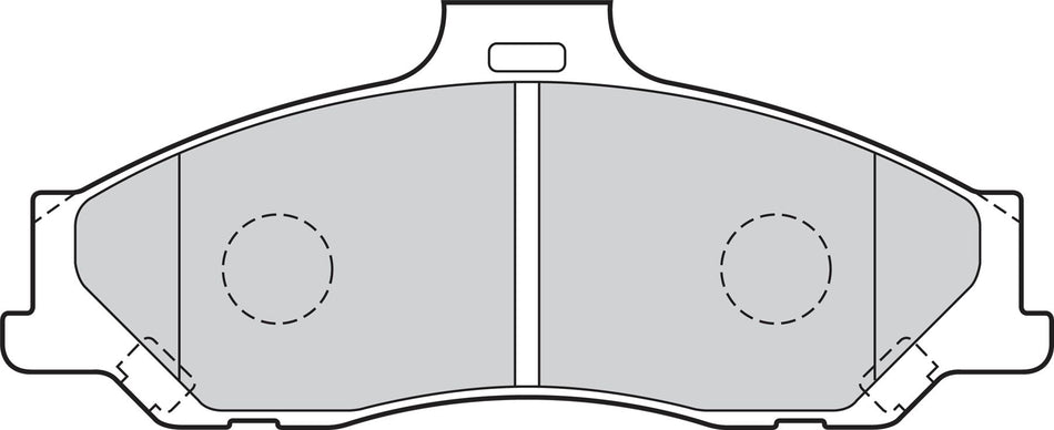 Valeo Front Brake Pad Set for Mazda, Ford Australia & more, OEM quality, OEM 2M34-2001-EA, MPN 302060