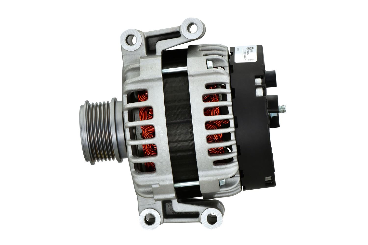 Hella Alternator for Audi, OEM quality, OEM 06H903017J, MPN 8EL 015 637-071