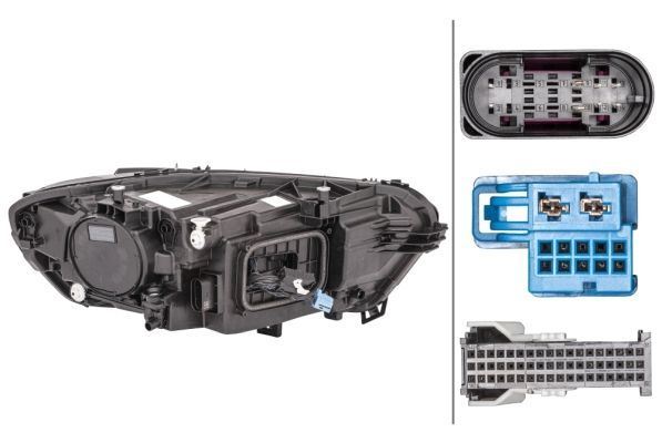 Mercedes-Benz CLA Left Headlight, Hella OEM, OEM 1189063300 - View 4