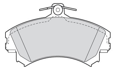 Valeo Front Brake Pad Set for Volvo, Mitsubishi & more, OEM quality, OEM 4605A658, MPN 301493