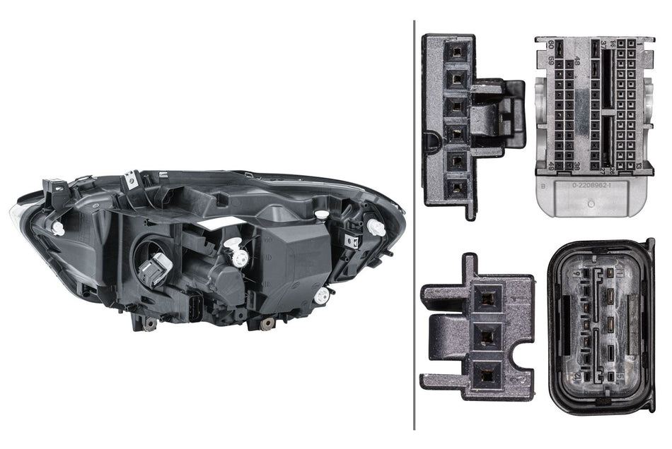 BMW 1 Series Right Headlight | Hella OEM 63 11 7 414 142
