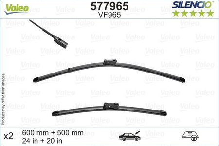 Volvo XC40 Front Wiper Blade Set, Valeo OEM, OEM 31662391, MPN 577965
