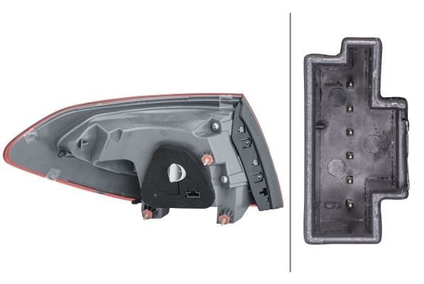 Mercedes-Benz C-Class T-Model Right Rear Light, Hella OEM, OEM 205 906 00 03 - View 2