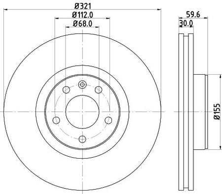 Hella Brake Disc for Audi (faw) & AUDI, OEM quality, OEM 4E0615301AD - View 3