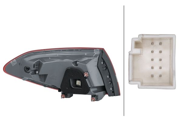 Mercedes-Benz C-Class T-Model Right Rear Light, Hella OEM, OEM 205 906 03 03 - View 2