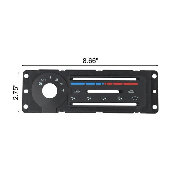 Air Conditioning Control Panel - for Mazda - OEM NA01-61-C04A | Eurowagens - View 4