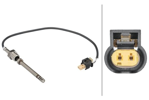 Hella Exhaust Gas Temperature Sensor for Mercedes-Benz, OEM quality, OEM 0071537628, MPN 6PT 358 181-481