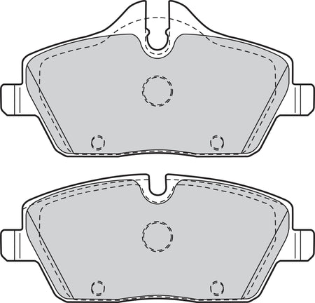 Valeo Front Brake Pad Set for BMW & Mini, OEM quality, OEM 34 10 6 884 263, MPN 302049