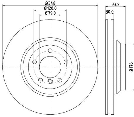 Hella Brake Disc for BMW, OEM quality, OEM 34116770729 - View 2