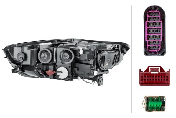 Hella Bi-Xenon LED Right Headlight – Audi | OEM 1G0 941 004 C