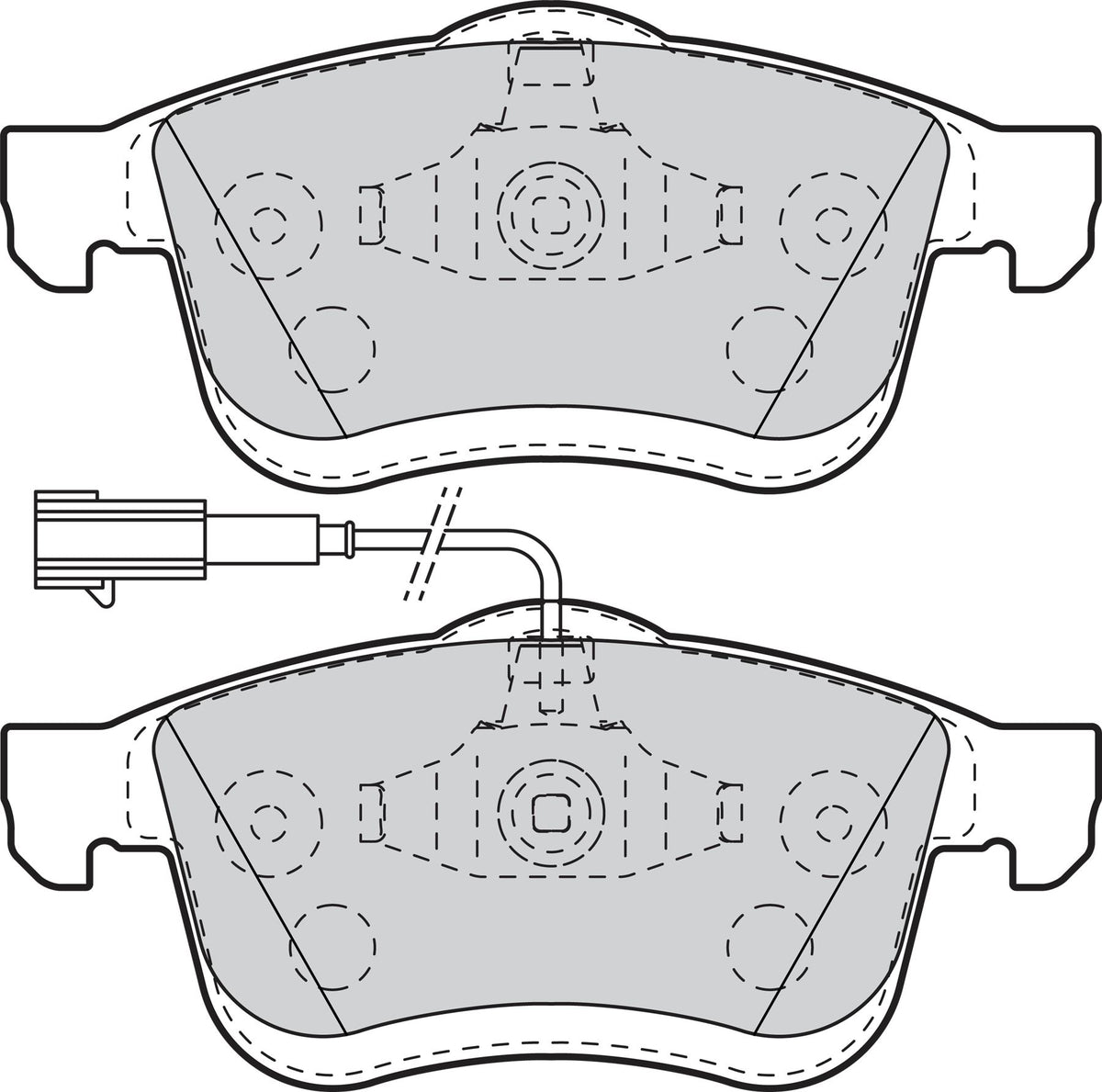 Valeo Front Brake Pad Set for Fiat, Vauxhall & more, OEM quality, OEM 1605164, MPN 302109