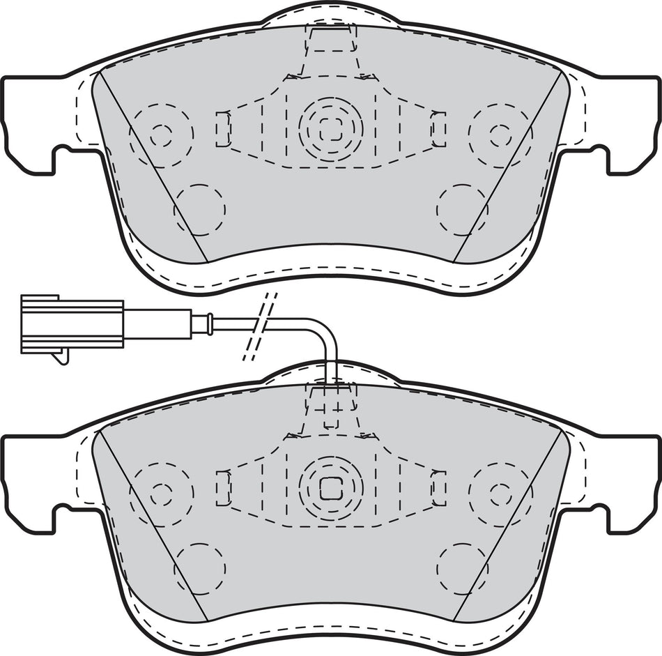 Valeo Front Brake Pad Set for Fiat, Vauxhall & more, OEM quality, OEM 1605164, MPN 302109