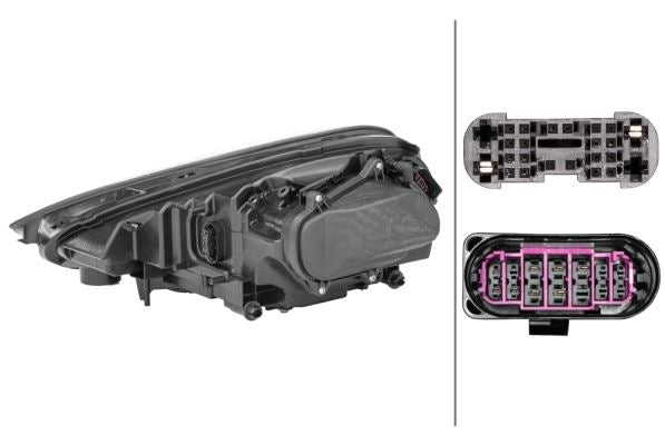 Porsche Cayenne Right Headlight | Hella OEM 7P5 941 036 K - View 2