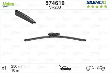 Valeo Rear Wiper Blade for Volkswagen, Seat & more, OEM quality, OEM 1S6955427, MPN 574610