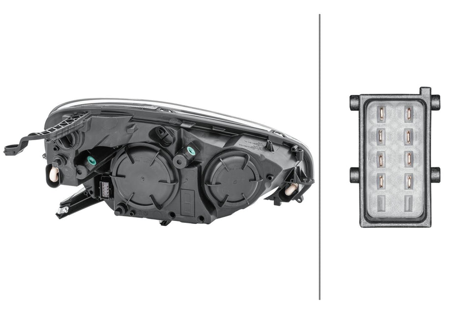 Vauxhall Adam Left Headlight | Hella OEM 1216780, MPN 1EH 354 811-051
