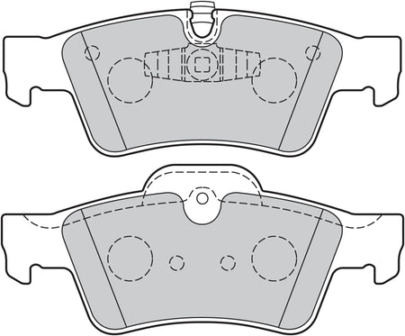 Valeo Rear Brake Pad Set for Mercedes-Benz, OEM quality, OEM 0004230430, MPN 301802
