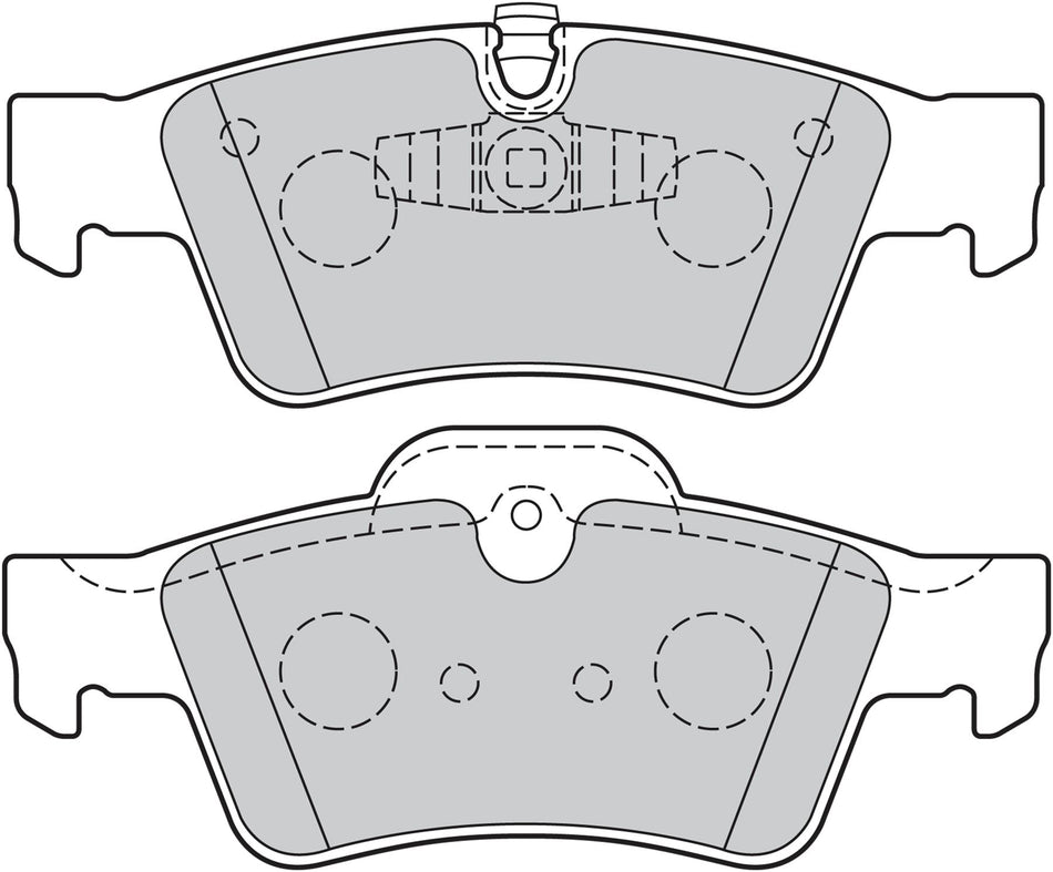 Valeo Rear Brake Pad Set for Mercedes-Benz, OEM quality, OEM 0004230430, MPN 301802