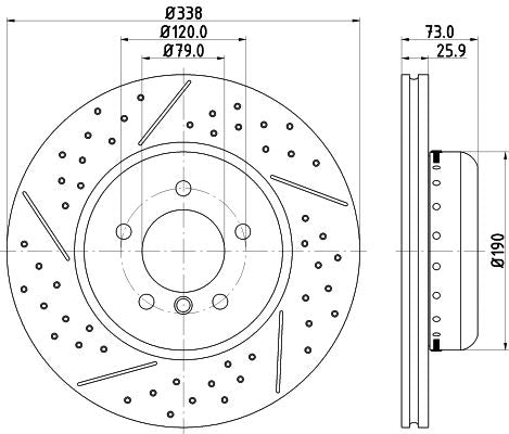 Hella Brake Disc for BMW, OEM quality, OEM 34116786392 - View 3