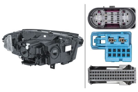 Mercedes-Benz GLA Left Headlight, Hella OEM, OEM A2479067101 - View 2
