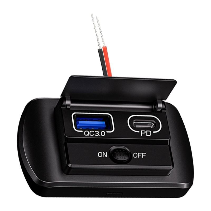 Dual USB Type-C Car Charger Socket - OEM 12V1.5A | Eurowagens - View 4