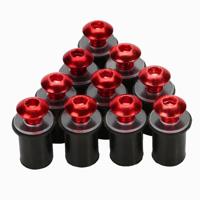 Windscreen Bolt Screw Kit Red | Eurowagens